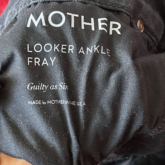 MOTHER Looker Ankle Fray Guilty As Sin Jean Size 27 - Picture 5 of 11